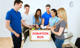 people donating