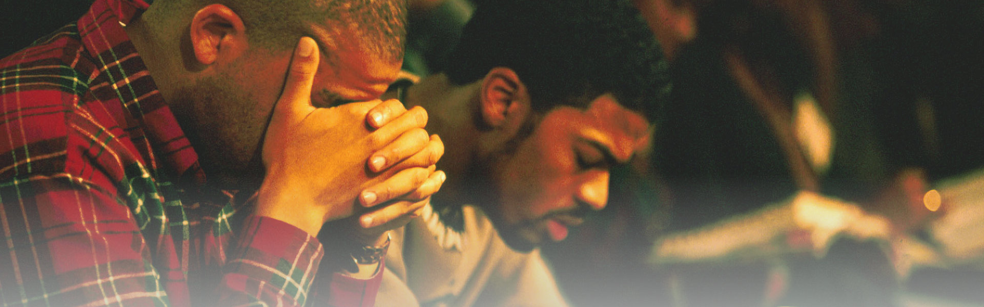 two man praying